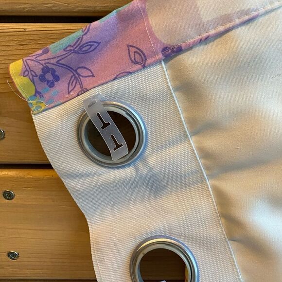 Simple Adorable Girls Pastel Home Sweet Home House design Curtain Set - Picture 4 of 10